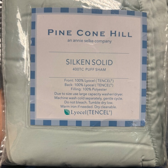 Pine Cone Hill Silken Solid Puff Sham - Picture 2 of 4